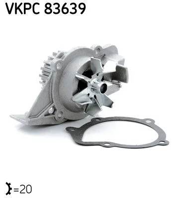 Vodna črpalka, hlajenje motorja SKF VKPC 83639