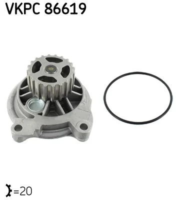 Vodna črpalka, hlajenje motorja SKF VKPC 86619