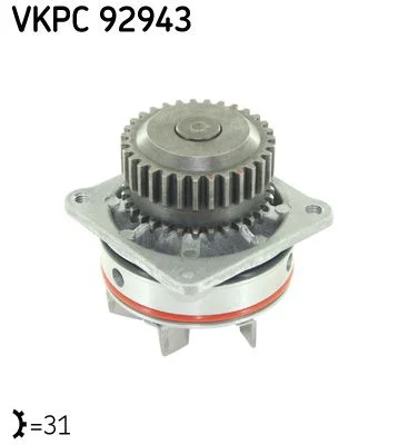 Vodna črpalka, hlajenje motorja SKF VKPC 92943