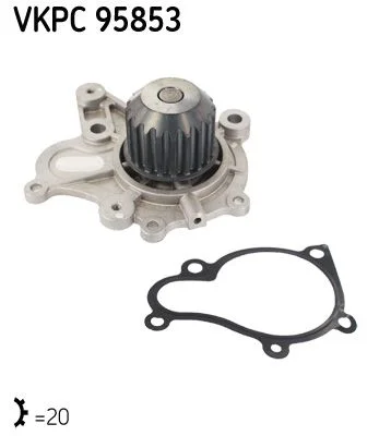 Vodna črpalka, hlajenje motorja SKF VKPC 95853