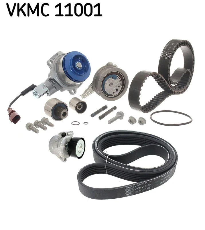 Bandens siurblys + dantytojo / trapec. rumbuoto diržo kompl. SKF VKMC 11001