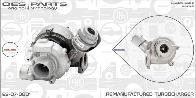 Kompresorius, įkrovimo sistema oes parts ES-07-0001