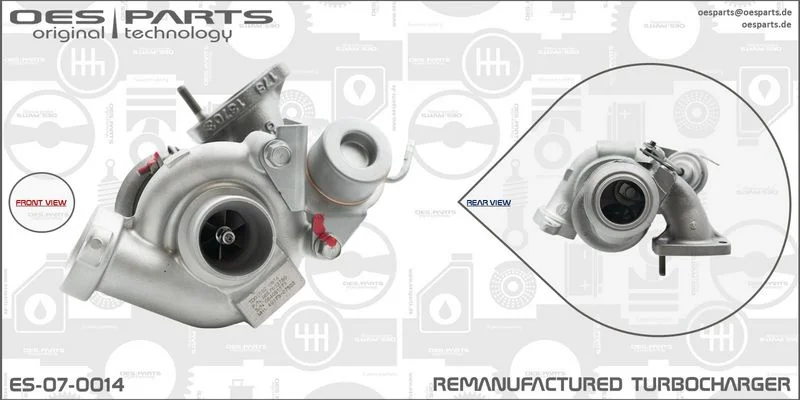 Kompresorius, įkrovimo sistema oes parts ES-07-0014