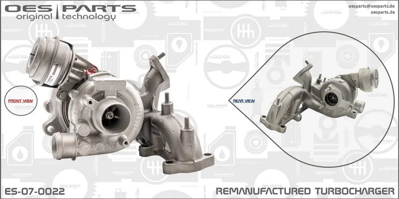 Kompresorius, įkrovimo sistema oes parts ES-07-0022