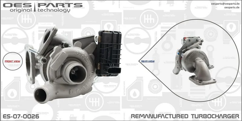 Kompresorius, įkrovimo sistema oes parts ES-07-0026
