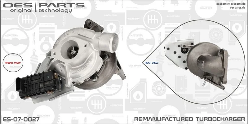 Kompresorius, įkrovimo sistema oes parts ES-07-0027