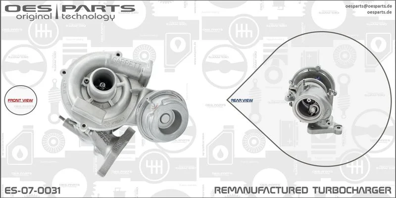 Kompresorius, įkrovimo sistema oes parts ES-07-0031