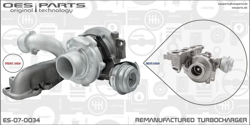Kompresorius, įkrovimo sistema oes parts ES-07-0034
