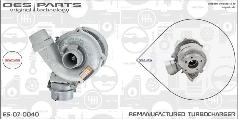 Kompresorius, įkrovimo sistema oes parts ES-07-0040