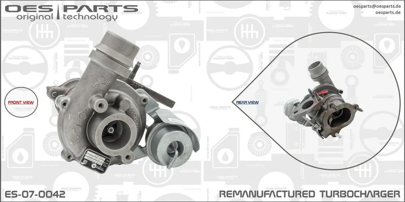 Kompresorius, įkrovimo sistema oes parts ES-07-0042