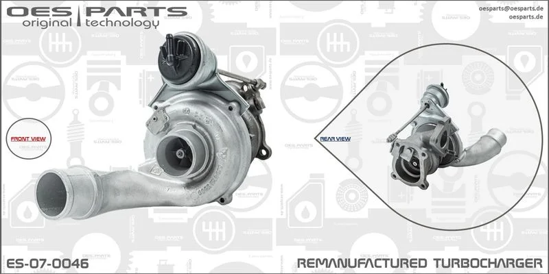 Kompresorius, įkrovimo sistema oes parts ES-07-0046