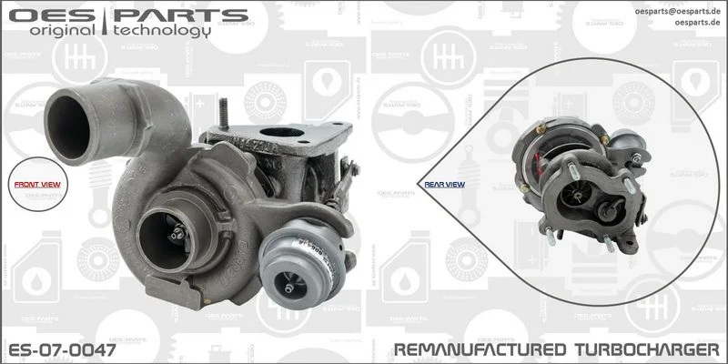 Kompresorius, įkrovimo sistema oes parts ES-07-0047
