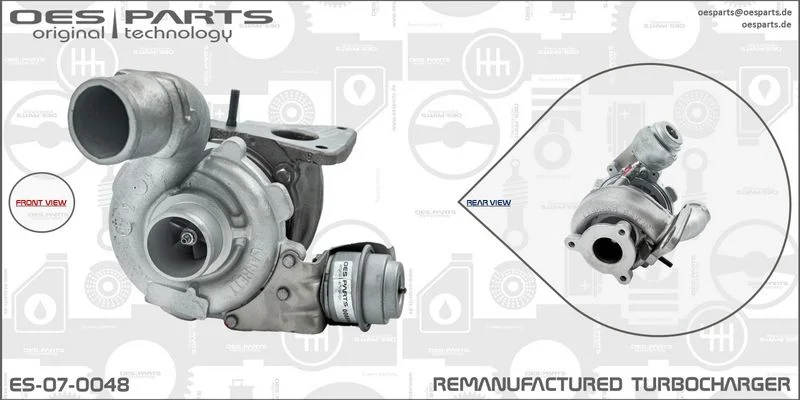 Kompresorius, įkrovimo sistema oes parts ES-07-0048