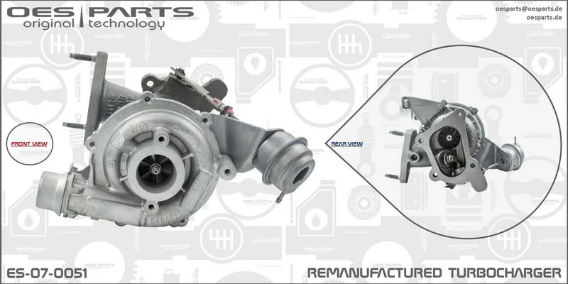 Kompresorius, įkrovimo sistema oes parts ES-07-0051