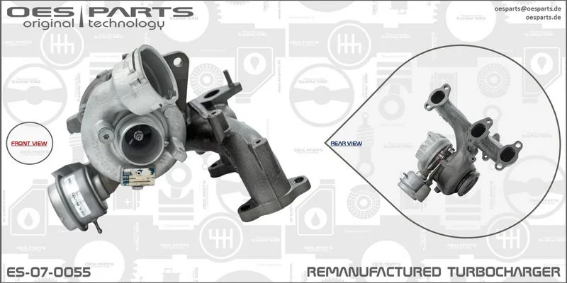 Kompresorius, įkrovimo sistema oes parts ES-07-0055