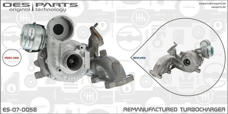 Kompresorius, įkrovimo sistema oes parts ES-07-0058