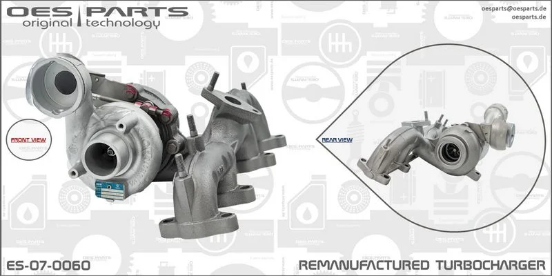 Kompresorius, įkrovimo sistema oes parts ES-07-0060