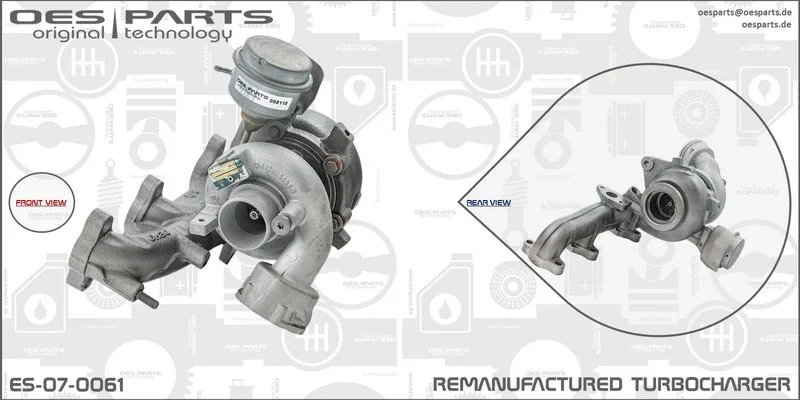 Kompresorius, įkrovimo sistema oes parts ES-07-0061