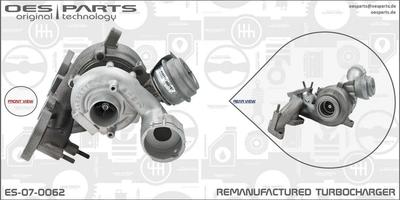 Kompresorius, įkrovimo sistema oes parts ES-07-0062