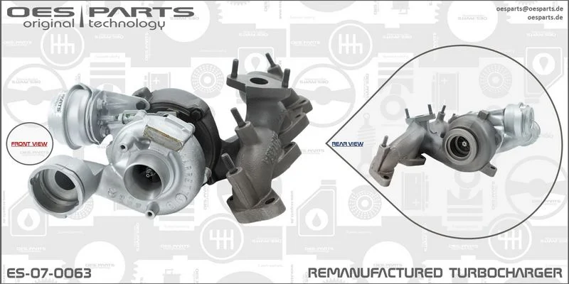 Kompresorius, įkrovimo sistema oes parts ES-07-0063