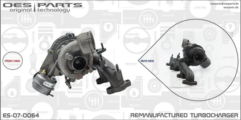 Kompresorius, įkrovimo sistema oes parts ES-07-0064