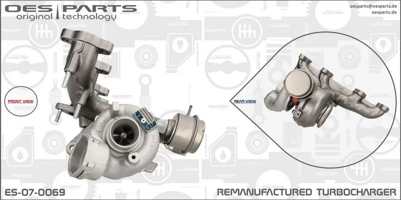 Kompresorius, įkrovimo sistema oes parts ES-07-0069