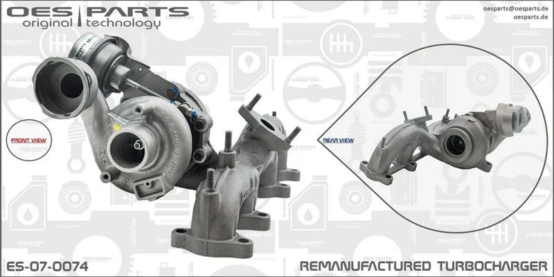 Kompresorius, įkrovimo sistema oes parts ES-07-0074