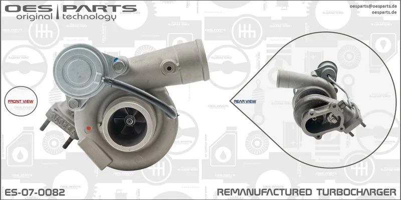 Kompresorius, įkrovimo sistema oes parts ES-07-0082