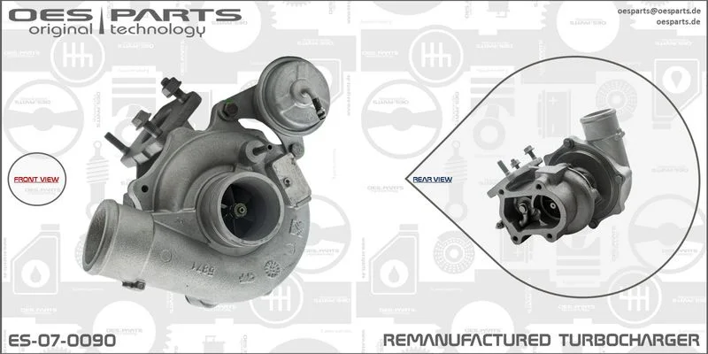 Kompresorius, įkrovimo sistema oes parts ES-07-0090