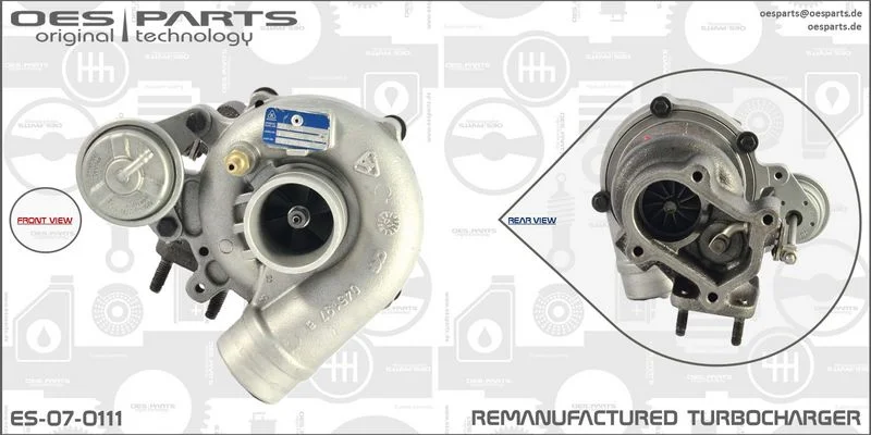 Kompresorius, įkrovimo sistema oes parts ES-07-0111