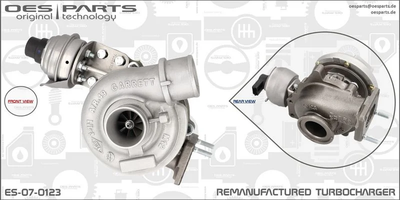 Kompresorius, įkrovimo sistema oes parts ES-07-0123
