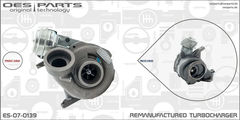 Kompresorius, įkrovimo sistema oes parts ES-07-0139