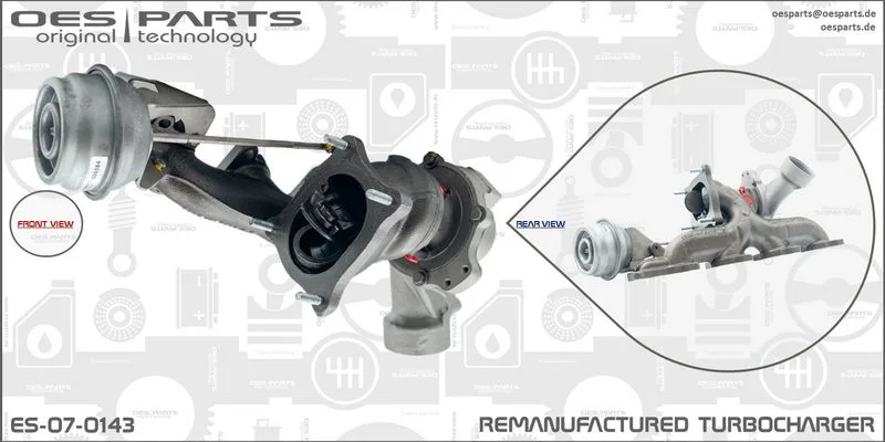 Kompresorius, įkrovimo sistema oes parts ES-07-0143