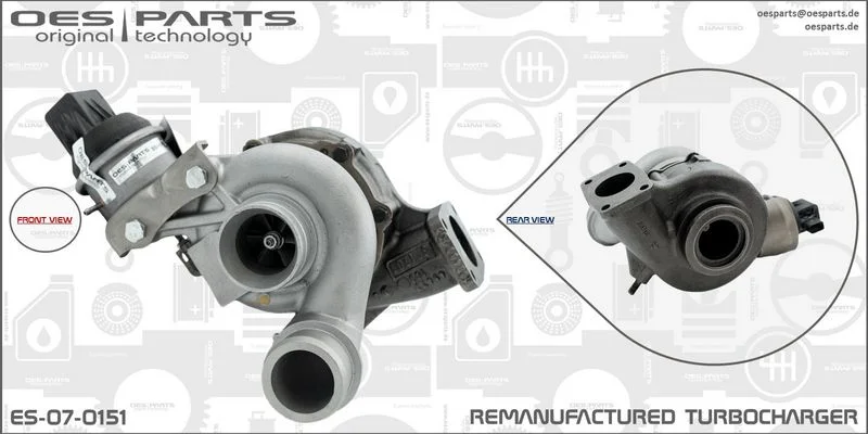 Kompresorius, įkrovimo sistema oes parts ES-07-0151