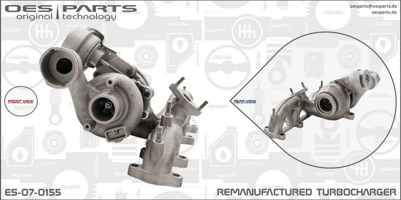 Kompresorius, įkrovimo sistema oes parts ES-07-0155