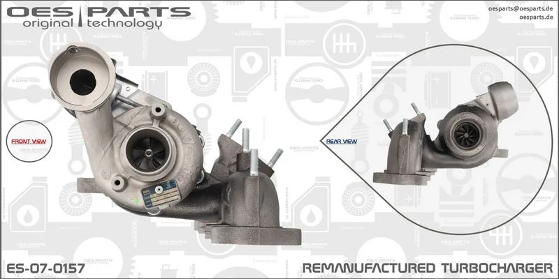 Kompresorius, įkrovimo sistema oes parts ES-07-0157
