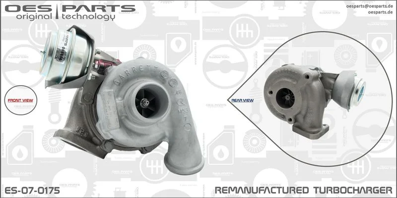 Kompresorius, įkrovimo sistema oes parts ES-07-0175