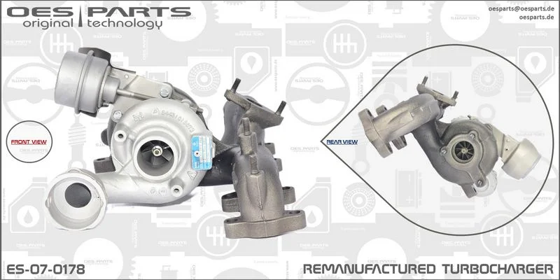 Kompresorius, įkrovimo sistema oes parts ES-07-0178