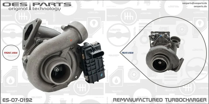 Kompresorius, įkrovimo sistema oes parts ES-07-0192