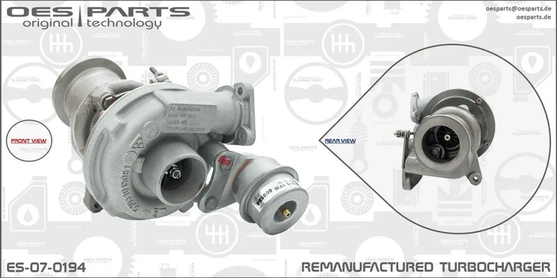 Kompresorius, įkrovimo sistema oes parts ES-07-0194