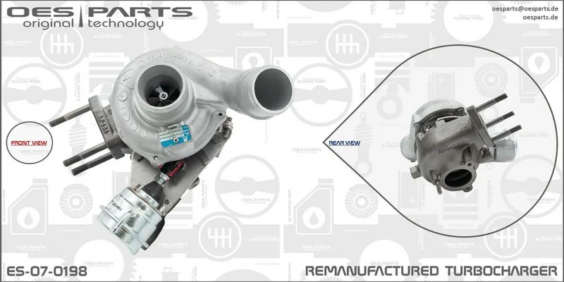 Kompresorius, įkrovimo sistema oes parts ES-07-0198