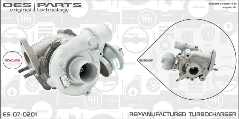 Kompresorius, įkrovimo sistema oes parts ES-07-0201