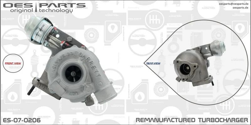 Kompresorius, įkrovimo sistema oes parts ES-07-0206