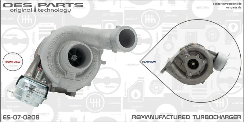 Kompresorius, įkrovimo sistema oes parts ES-07-0208