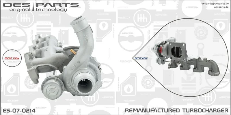 Kompresorius, įkrovimo sistema oes parts ES-07-0214