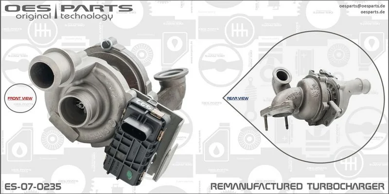 Kompresorius, įkrovimo sistema oes parts ES-07-0235