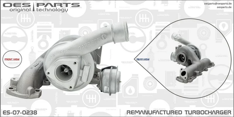 Kompresorius, įkrovimo sistema oes parts ES-07-0238
