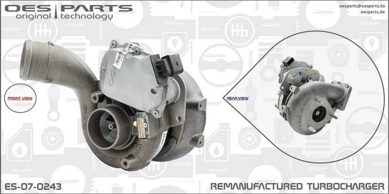 Kompresorius, įkrovimo sistema oes parts ES-07-0243