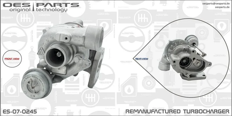 Kompresorius, įkrovimo sistema oes parts ES-07-0245