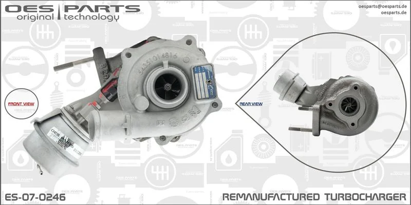 Kompresorius, įkrovimo sistema oes parts ES-07-0246